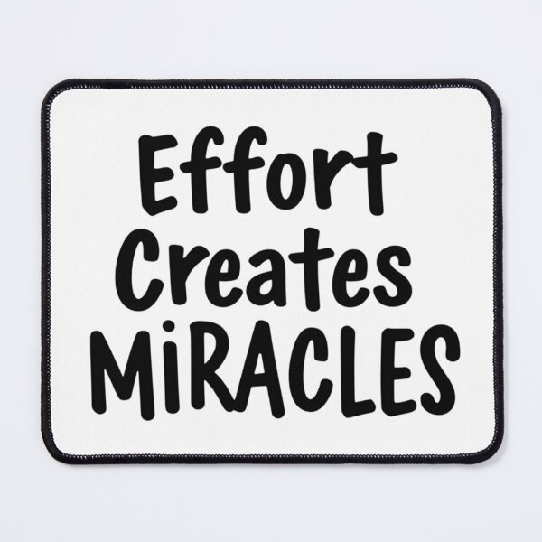 Item preview, Effort Creates Miracles – Motivational Typography Design designed and sold by Irene Catchmind.