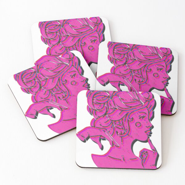 Item preview, Neon Pink Silhouette | Psychedelic Glitchcore Feminine Art designed and sold by BoneandBloomCo.