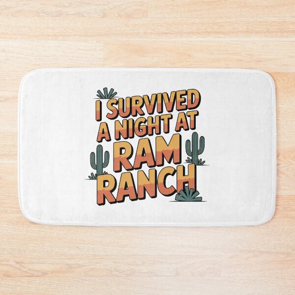 Item preview, I Survived a Night at Ram Ranch, Ram Ranch Really Rocks designed and sold by graphic-genie.