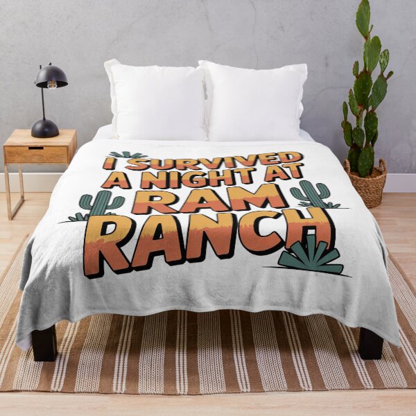 Item preview, I Survived a Night at Ram Ranch, Ram Ranch Really Rocks designed and sold by graphic-genie.