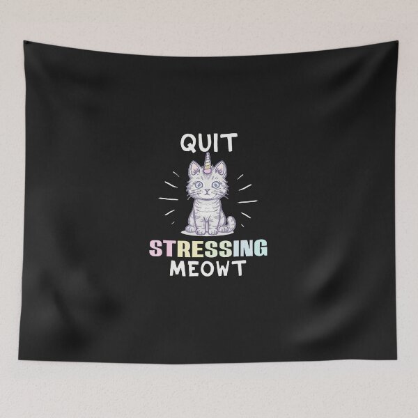Item preview, Calming-Stress-Meditative-Cat-Humors designed and sold by levenswc.