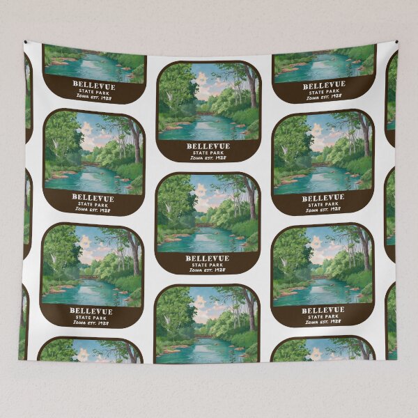 Item preview, Vintage Bellevue State Park (Iowa State Park) designed and sold by RabbitK.