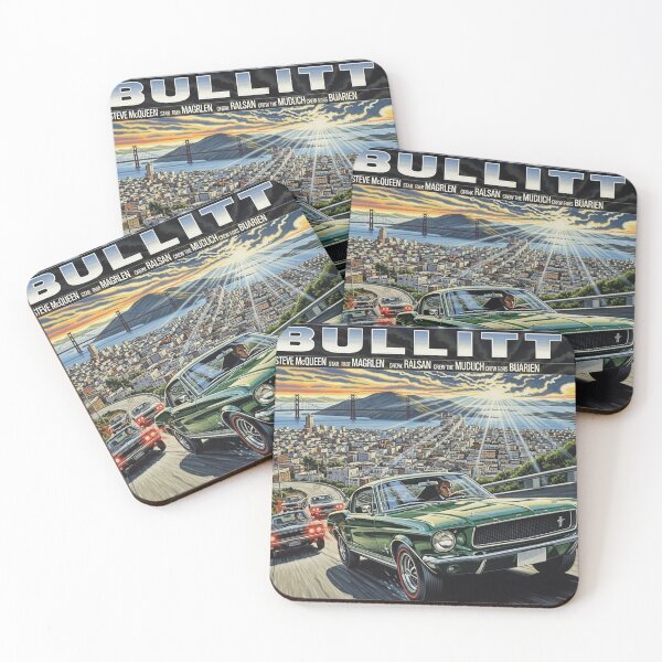 Item preview, Bullitt - Featuring Steve McQueen - Reimagined Movie Poster Art designed and sold by Art's Diner.