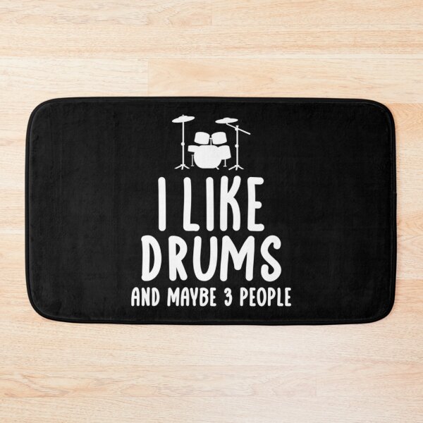 Item preview, Funny Drummer Quote, I Like Drums and Maybe 3 People designed and sold by RevaNitzsche.