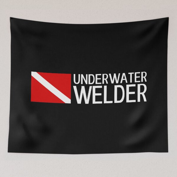 Item preview, Welding: Underwater Welder & Diving Flag designed and sold by Jared Davies.