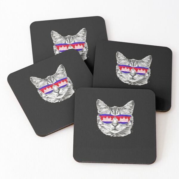 Item preview, Cambodian-Flag-Cat-Owner-Souvenirs-Products-Kitten-Cambodia designed and sold by levenswc.