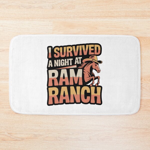 Item preview, I Survived a Night at Ram Ranch, Ram Ranch Really Rocks designed and sold by graphic-genie.