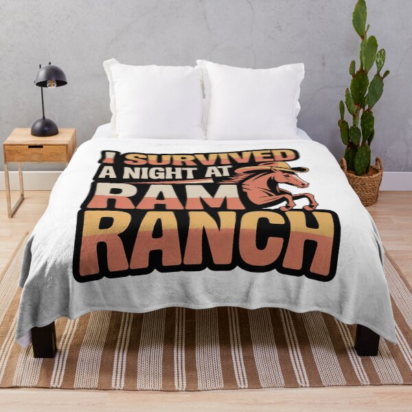 Item preview, I Survived a Night at Ram Ranch, Ram Ranch Really Rocks designed and sold by graphic-genie.