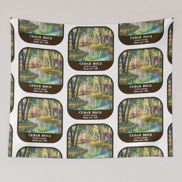 Item preview, Vintage Cedar Rock State Park (Iowa State Park) designed and sold by RabbitK.