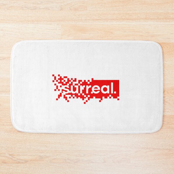 Item preview, Surreal Red Abstract Expanding Geometric Pixel Artwork Supreme Inspired designed and sold by TheDezignKitchen.