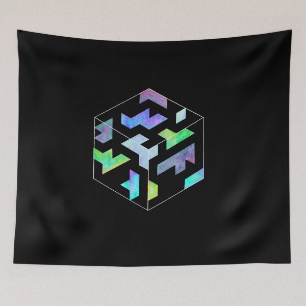 Item preview, Geometric Space Cube designed and sold by RevaNitzsche.
