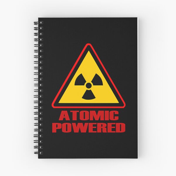 Item preview, 'Atomic Powered' Warning Sign 27 designed and sold by HILLERYELLEN4.