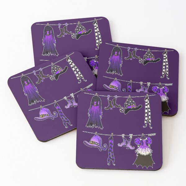 Item preview, Witches' Laundry Day (Purple Version) designed and sold by JanGrackle.