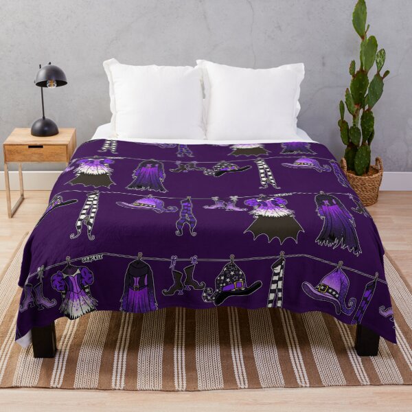 Item preview, Witches' Laundry Day (Purple Version) designed and sold by JanGrackle.