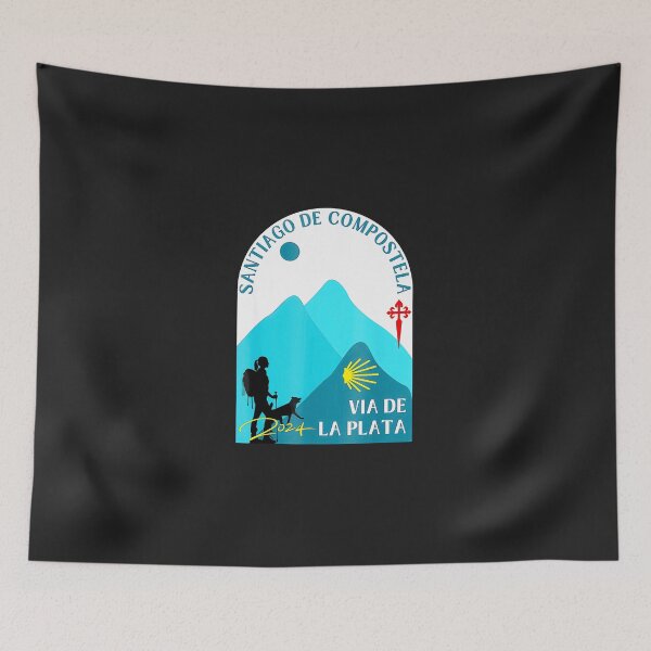 Item preview, Camino-Via-De-La-Plata-Woman-With-Dog-Santiago-2024 designed and sold by elleryngvodde.