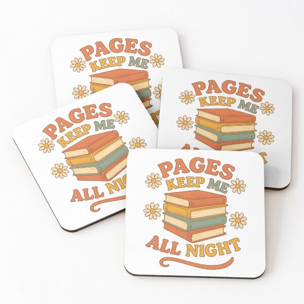Item preview, Pages Keep Me Up All Night Cute Retro Book Lover Design designed and sold by inkoutninja.