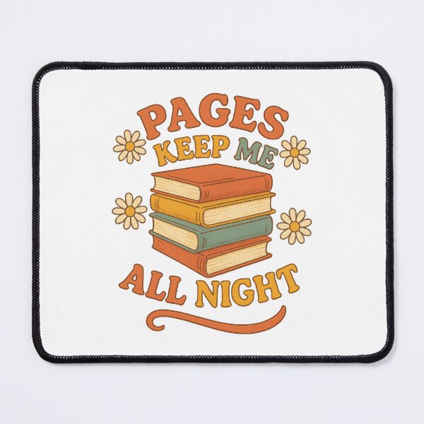 Item preview, Pages Keep Me Up All Night Cute Retro Book Lover Design designed and sold by inkoutninja.