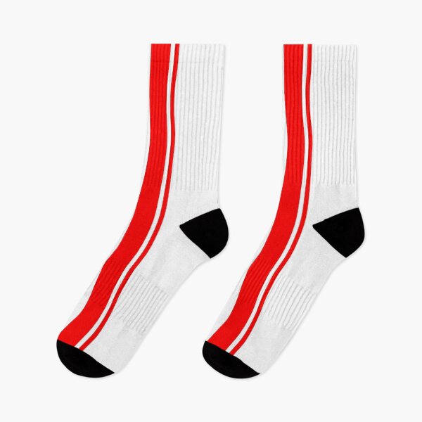 Item preview, Single Racing Stripe - Left Side 1 Pinstripe (Bright Red - White) designed and sold by Racing Stripes Only.