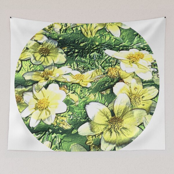 Item preview, flowerbed tinfoil round abstract design designed and sold by SmashingDeals.