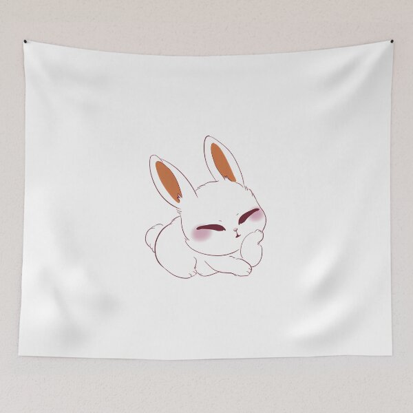 Item preview, Cute Blushing Bunny Illustration  designed and sold by Vothaojesse.