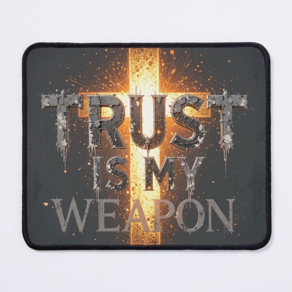 Item preview, Trust Is My Weapon- Christian Wall Art  designed and sold by GJ Kul.