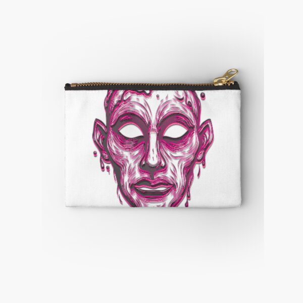 Item preview, Dripping Flesh Face | Psychedelic Horror Glitch Art designed and sold by BoneandBloomCo.