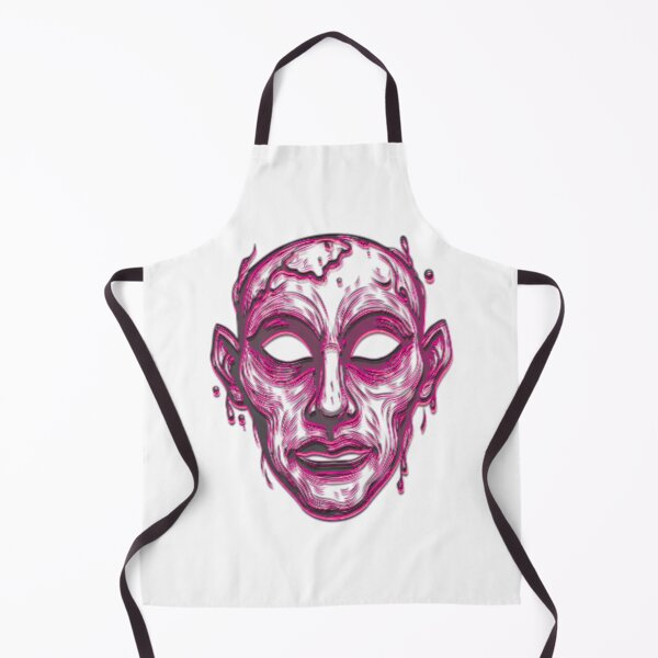 Item preview, Dripping Flesh Face | Psychedelic Horror Glitch Art designed and sold by BoneandBloomCo.