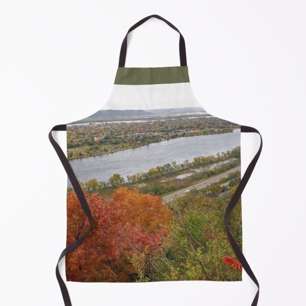 Item preview, Fall View from the Bluff of Gavin Heights, 575 ft. high, of the City of Winona, Minnesota USA designed and sold by LINDA MCKUSICK.