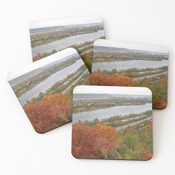 Item preview, Fall View from the Bluff of Gavin Heights, 575 ft. high, of the City of Winona, Minnesota USA designed and sold by LINDA MCKUSICK.