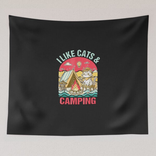 Item preview, Camper-Go-Outdoor-Cat-Lover-Cat-Mom-I-Like-Cats--Camping designed and sold by elleryngvodde.