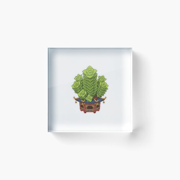 Item preview, Crassula Green Pagoda  designed and sold by Homelesssquid's Stickers & More.