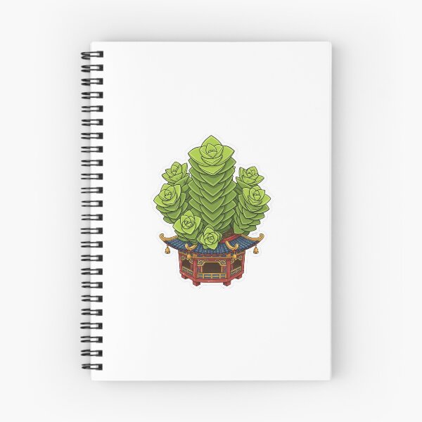 Aperçu de l'œuvre Pagode verte de Crassula créée et vendue par Homelesssquid's Stickers & More.