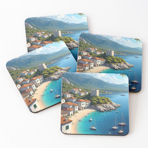Item preview, Hvar Travel Poster, Perfect Gift for Travel Enthusiasts, Vintage Style Wall Art, Croatia art for home decor, Hvar print. Sticker designed and sold by Thegalleryshop1.