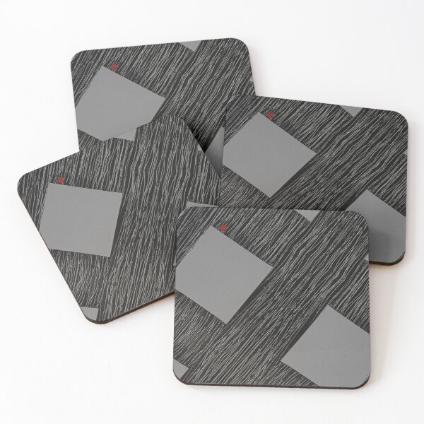 Item preview, Gray Square With Red Dot designed and sold by KeksWorkroom.