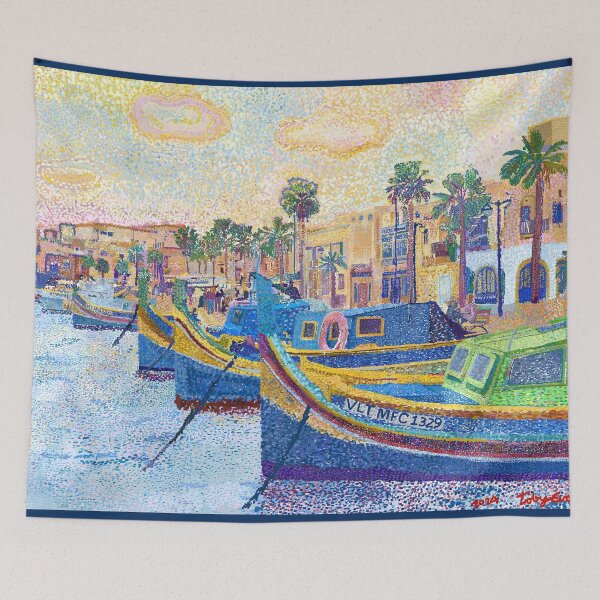 Item preview, Harbour Eyes: Maltese Luzzu at Rest- Marsaxlokk designed and sold by Toby Evans.