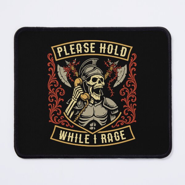Item preview, Please Hold While I Rage Funny Berserker designed and sold by pixeptional.