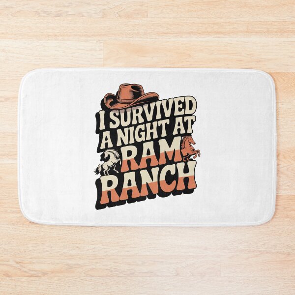 Item preview, I Survived a Night at Ram Ranch, Ram Ranch Really Rocks designed and sold by graphic-genie.