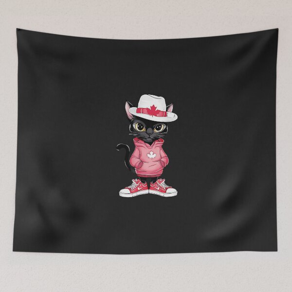 Item preview, Canada-Day-Funny-Cool-Black-Cat-Canada-Flag-Kids-Girls-Boys designed and sold by elleryngvodde.