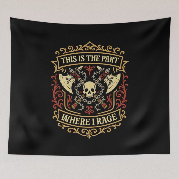 Item preview, This is the Part Where I Rage Funny Barbarian designed and sold by pixeptional.