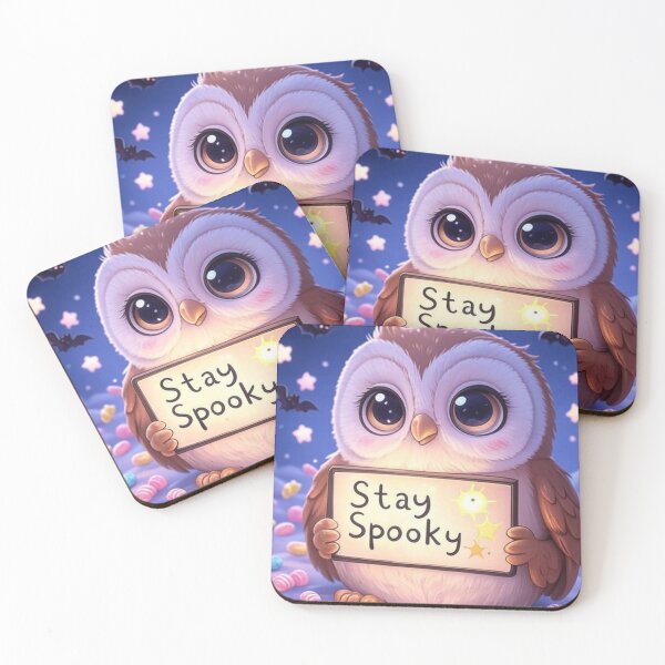 Item preview, Kawaii Owl Halloween T-Shirt | Cute Stay Spooky Owl with Candy & Stars designed and sold by ArmaanArts.
