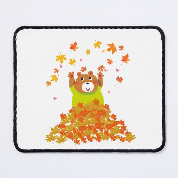 Item preview, Autumn Friends Series – Cute Bear with Fall Leaves designed and sold by Moonssa Design.