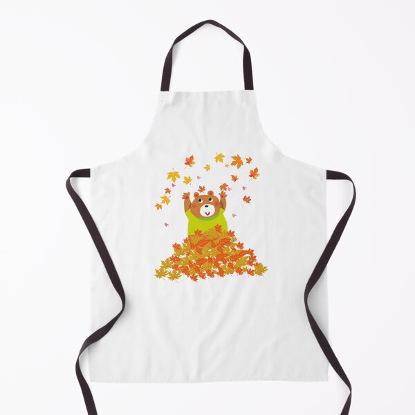 Item preview, Autumn Friends Series – Cute Bear with Fall Leaves designed and sold by Moonssa Design.