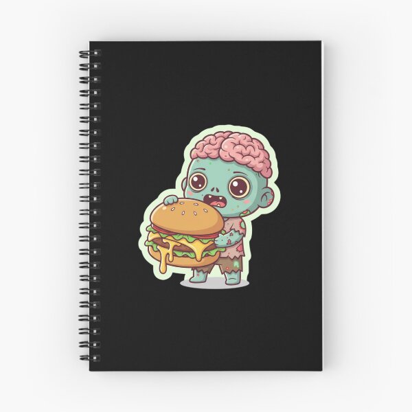 Item preview, Cute Chibi Zombie With Giant Burger | Funny Halloween Kawaii Design designed and sold by ColorSplash123.