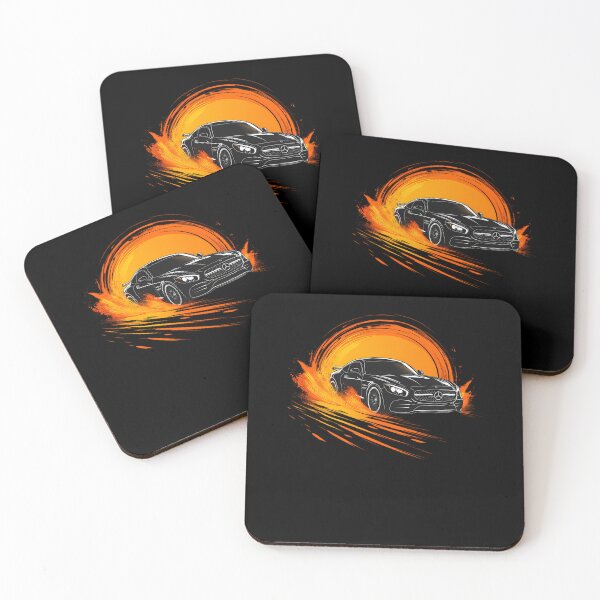 Item preview, Black Speeding Sunset Car 321 designed and sold by METTERSROSEMARY.