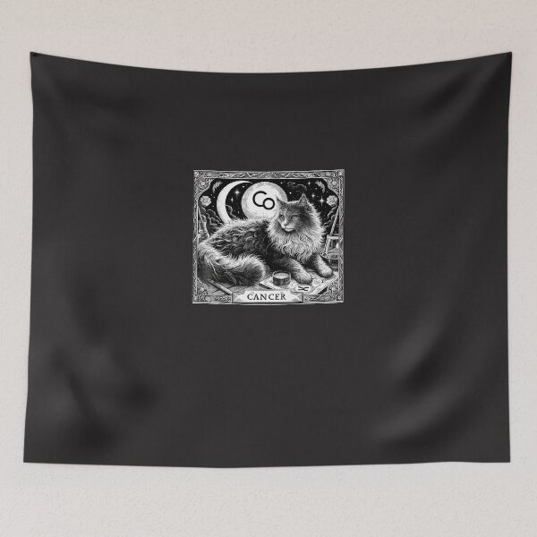 Item preview, Cancer-Cat-Celestial-Zodiac-Tarot-Astrology-Cats designed and sold by carleoiabl.