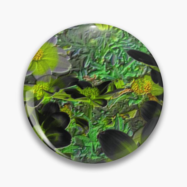 Item preview, flowerbed dark fluorescence round abstract design designed and sold by SmashingDeals.