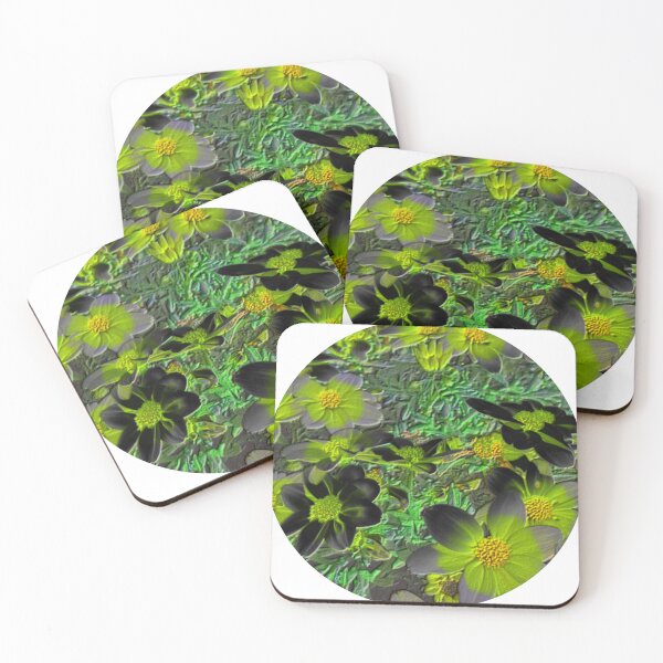Item preview, flowerbed dark fluorescence round abstract design designed and sold by SmashingDeals.