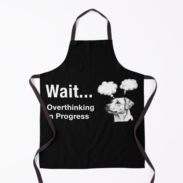 Item preview, Overthinking Dog – Funny Thought Bubble Design designed and sold by skysshobu.