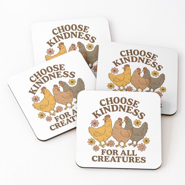 Item preview, Choose Kindness for All Creatures Cute Farm Animal Compassion Design designed and sold by inkoutninja.