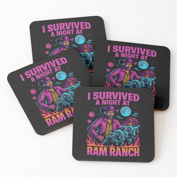 Item preview, I Survived a Night at Ram Ranch, Ram Ranch Really Rocks designed and sold by graphic-genie.